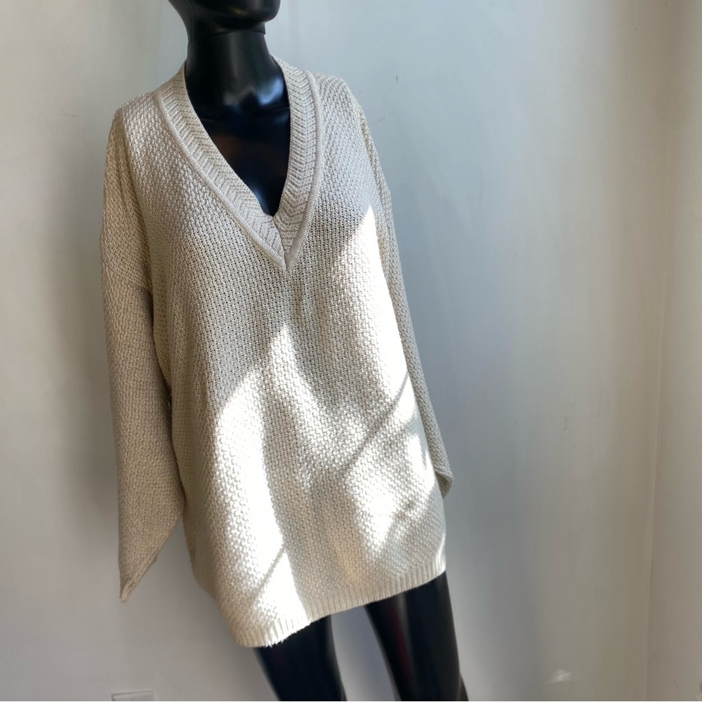 Vakko basket weave 100% cotton sweater/dress
